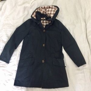 A.P.C. Classic slim short trench with hood